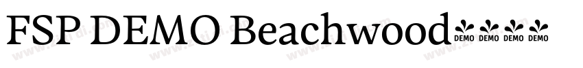 FSP DEMO Beachwood字体转换 FSP DEMO Beachwood字体转换